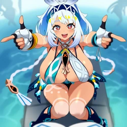[DepressART] Mualani x Lumine (AI Generated)