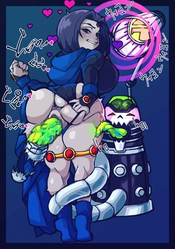 [hmAn] Brain no kintama-ban ni karada o okumade-suki katte sa reru Raven (Teen Titans)