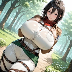 [AI Generated] Mikasa Ackerman(ミカサ)