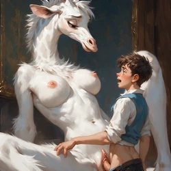 Human x Furry - Giraffes [AI Generated]