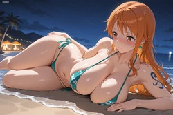 [SamAIArtist] Nami (Swimsuit) [AI Generated]