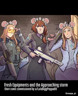 [RawMaw Art | Fishee_tho] Fresh Equipments and the Approaching storm (RimWorld)
