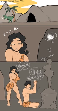[Jopuari] Stone Age MILF and the Fertility Statue 🤰