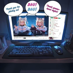 FuwaMoco Geo-san [AI generated]