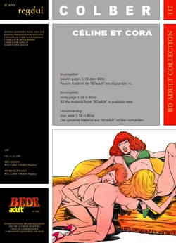 [Bédé Adult 112] W. G. Colber [= Robert Hugues] - Céline et Cora