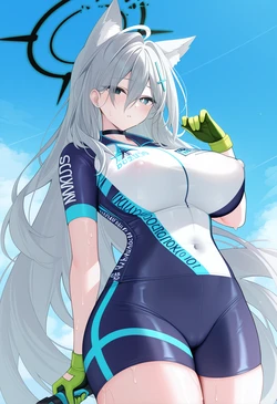 Shiroko Terror Cycling Uniform (Patreon) [AI Generated]