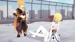 [未见ミカ] "妹妹啊，脚借我玩会儿"“啊什么？ 呜哇！”
