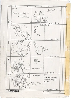 [Kaname production, Yuyama Kunihiko] Plawres Sanshiro EP28 storyboard (used)