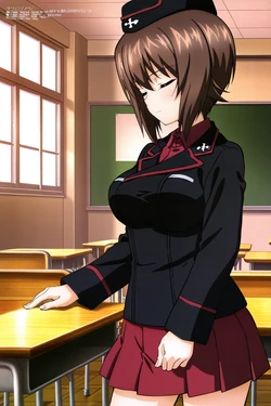 [minakaze] Nishizumi Maho: Uniform (Girls und Panzer) [AI Generated]