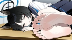 Kikyou (Blue Archive) Foot Focus Wallpapers [AI Generated]