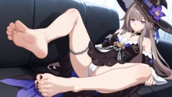 The Herta (Honkai Star Rail) Foot Focus Wallpapers [AI Generated]