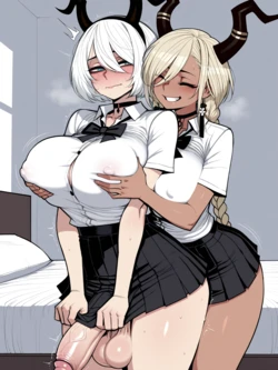 [11_22]Futa 2b x Owari Image Set[AI Generated]