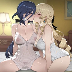 [AlyxiaAI]Clorinde x Navia / クロリンデ x ナヴィア[AI Generated]