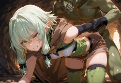 [Tsukinoo] ハイエルフ Highelf X Goblin-100p (Patreon) [AI Generated]