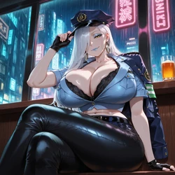 Omi-san/Ms. Snake (FATE) Police roleplay liu ai generated