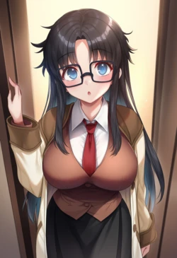 [五連らむ(黒だるま)] 読子 ↓見てハッスルしました。(130943818) (Read or Die) [AI Generated]