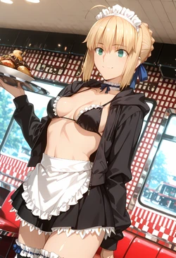 Stable Skynet - 💜 Saber x Gilgamesh (Fate / Stay Night) - 215 Images (Patreon) [AI Generated]