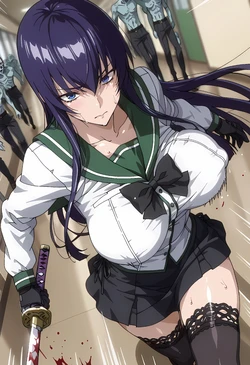 [StableSkynet] Saeko Busujima (Highschool of the Dead) [AI Generated]