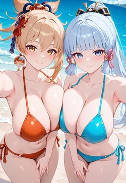 [FractureAI] Ayaka & Yoimiya | Genshin Impact (AI Generated)