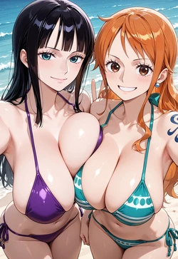 [FractureAI] Nami & Nico Robin | One Piece (AI Generated)