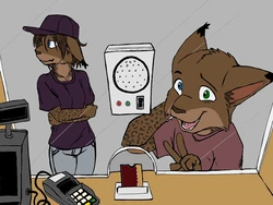 black kitten - Date night