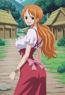 Nami at Whole Cake Island [AI Generated]