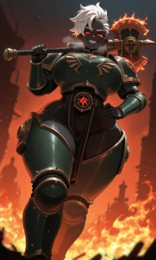 Warhammer 40k - Fem-Vulkan daidoujipv ai generated