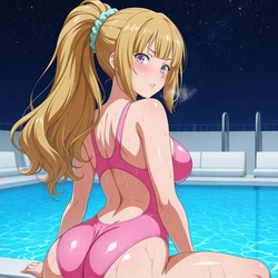 [AI Generated] Kei Karuizawa #2 Yacht Pool