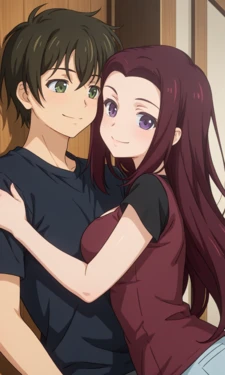 Banri x Reina (Golden Time) [AI Generated]