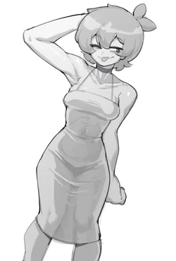 [NudieDoodles] A Very Revealing Dress