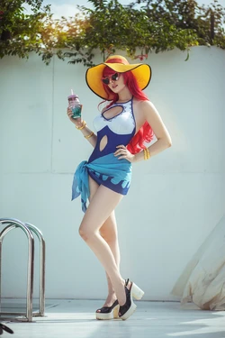 Echi Tornado, Martina The Witch, Daria Hime, Kirik, Bellatrix Aiden & Lolipop - League of Legends Swimsuit team