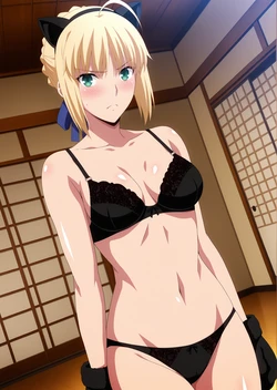 [ANIPAI] Saber Catgirl - Fate Stay Night [Full Set + Extras] [AI Generated]