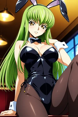 minakaze - [Code Geass] C.C: Bunny Girl [AI Generated]