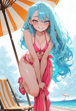 Maia’s Beach Tease – 8K Bikini Perfection uWu [AI Generated]