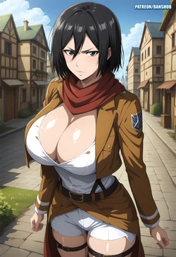 [Banshou] Mikasa Ackerman (Attack on Titan)[AI Generated]