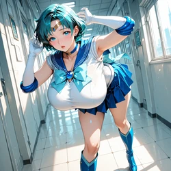 [AI Generated] SailorMercury(セーラーマーキュリー)