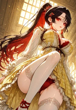 Xianyun’s Forbidden View – Lace, Light & Lust[Upscaled] [AI Generated]