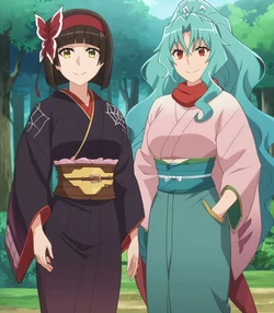 [Spairk1313] Mio & Tomoe (Tsuki ga Michibiku Isekai Douchuu) [AI Generated]