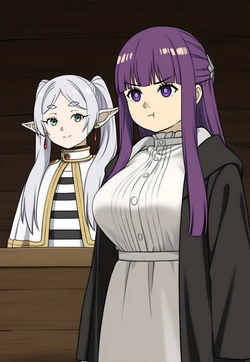 Fern and Frieren | Sousou no Frieren | extras: Serie, Aura [AI Generated]