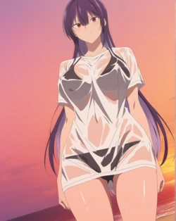 Sticky - (101p) Takamine-san x BBC beach (Patreon) [AI Generated]