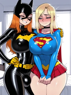 [11_22] Futa Batgirl x Supergirl Panel + Image Set[AI Generated]