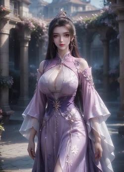 国漫女主 魔女柳眉古熏儿后土穹蒂法叶欣兰紫府圣女崩坏3-幽兰戴尔柳眉[AI Generated]