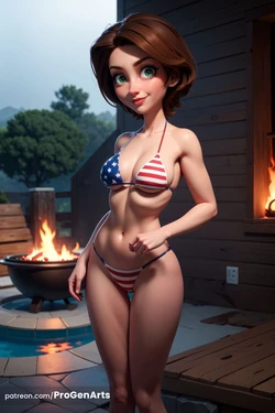 ProGenArts - Aunt Cass - In Bikini (AI Generated)