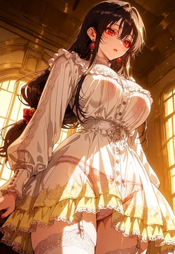 Benedicta’s Forbidden Dress Code: Red Lace Rebellion [AI Generated]