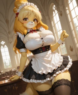 [Patreon] Isabelle Maid (Animal Crossing) | XorvexAI [AI Generated]