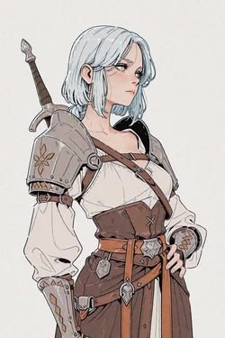 Ciri (The wicther) + bonus (cyberpunk) [AI Generated]