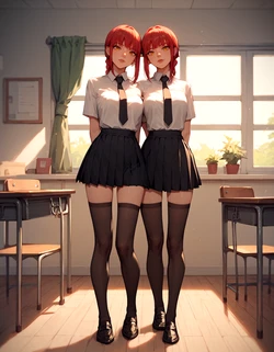 Makima Twins / Ai generation pack by wAifugenerAtIon [AI Generated]