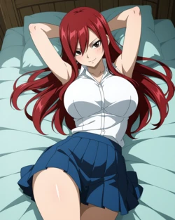 Ponchoman - Erza Scarlet - Fairy Tail || エルザ・スカーレット - フェアリーテイル (UNCENSORED) 70 IMAGES (Patreon) [AI Generated]