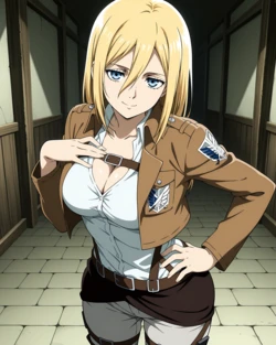 Ponchoman - Krista Lenz - Attack on Titan || クリスタ・レンズ - 進撃の巨人 (UNCENSORED) 70 IMAGES (Patreon) [AI Generated]