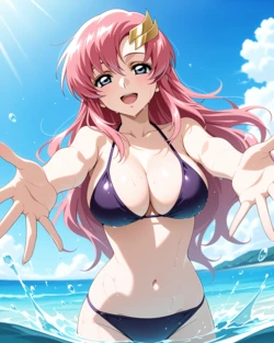 Ponchoman - Lacus Clyne - Mobile Suit Gundam SEED || ラクス・クライン - 機動戦士ガンダムSEED (UNCENSORED) 70 IMAGES (Patreon) [AI Generated]